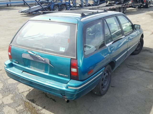 3MARM15J0RR600341 - 1994 MERCURY TRACER BAS TEAL photo 4