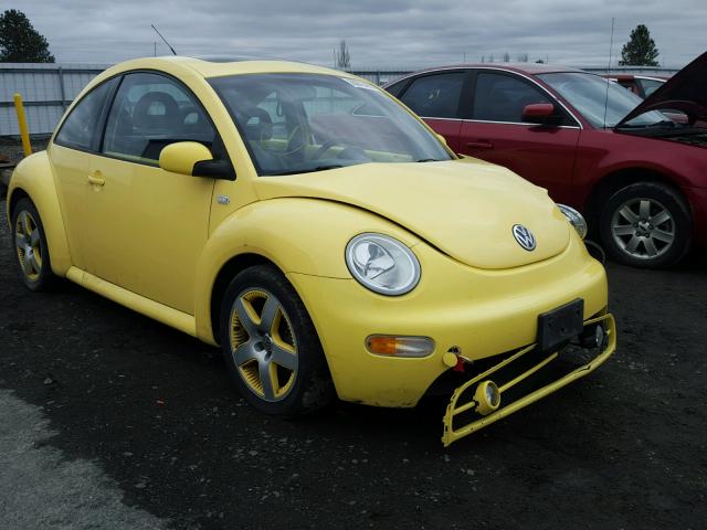3VWED21C71M481228 - 2001 VOLKSWAGEN NEW BEETLE YELLOW photo 1