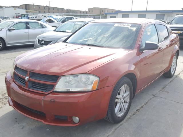 1B3LC56K58N108348 - 2008 DODGE AVENGER SX ORANGE photo 2