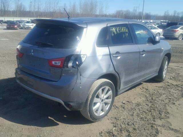 4A4AP3AU9EE030328 - 2014 MITSUBISHI OUTLANDER GRAY photo 4