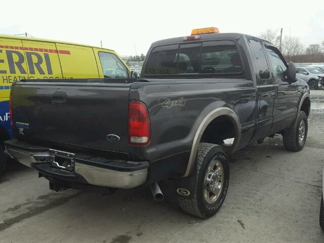 1FTSX21505EC45031 - 2005 FORD F250 SUPER GRAY photo 4