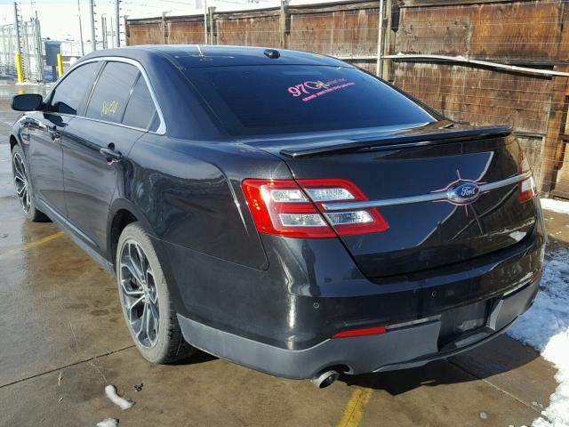 1FAHP2KT7DG221261 - 2013 FORD TAURUS SHO BLACK photo 3