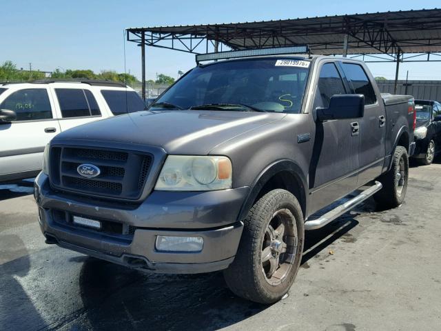 1FTPW14574KC14695 - 2004 FORD F150 SUPER GRAY photo 2