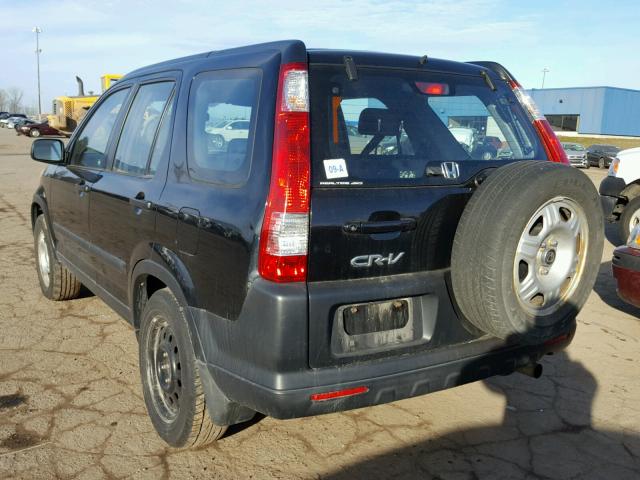 SHSRD78576U435654 - 2006 HONDA CR-V LX BLACK photo 3