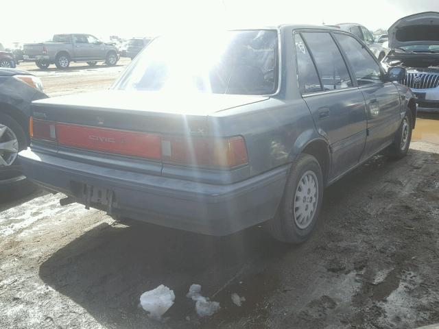 1HGED3552KA033774 - 1989 HONDA CIVIC LX BLUE photo 4