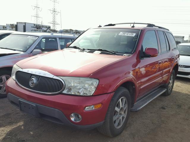 5GAES13P342258880 - 2004 BUICK RAINIER CX RED photo 2