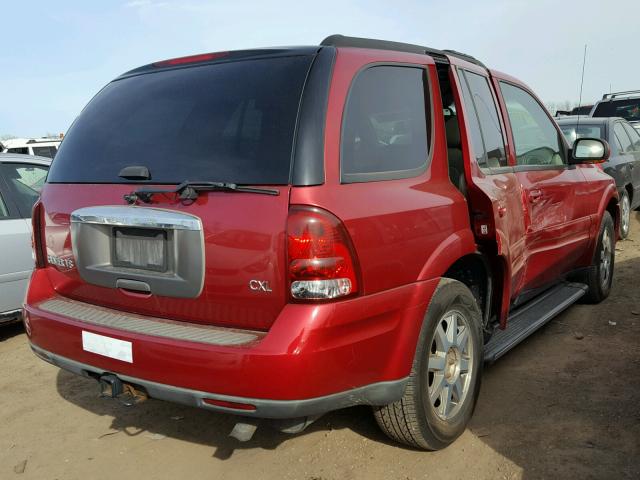 5GAES13P342258880 - 2004 BUICK RAINIER CX RED photo 4