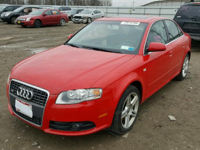 WAUDF78E18A046061 - 2008 AUDI A4 2.0T QU RED photo 2