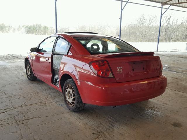 1G8AN12F44Z230357 - 2004 SATURN ION LEVEL RED photo 3