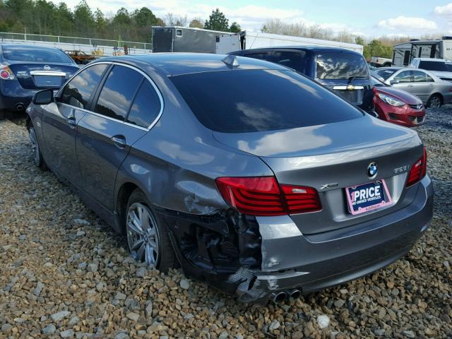 WBA5A7C54ED615831 - 2014 BMW 528 XI GRAY photo 3