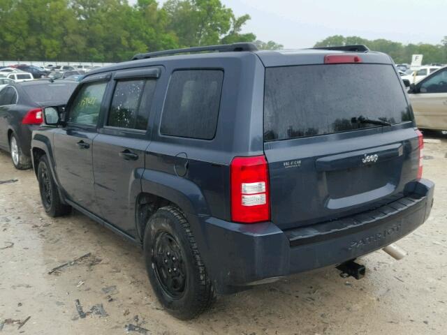 1J8FT28048D728886 - 2008 JEEP PATRIOT SP BLUE photo 3