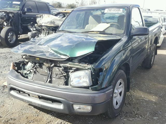 5TENL42N83Z270921 - 2003 TOYOTA TACOMA GREEN photo 2