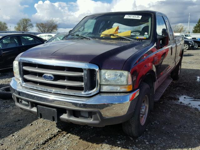 1FTNX20F6XEA75512 - 1999 FORD F250 SUPER PURPLE photo 2