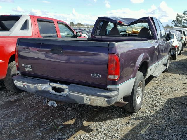 1FTNX20F6XEA75512 - 1999 FORD F250 SUPER PURPLE photo 4