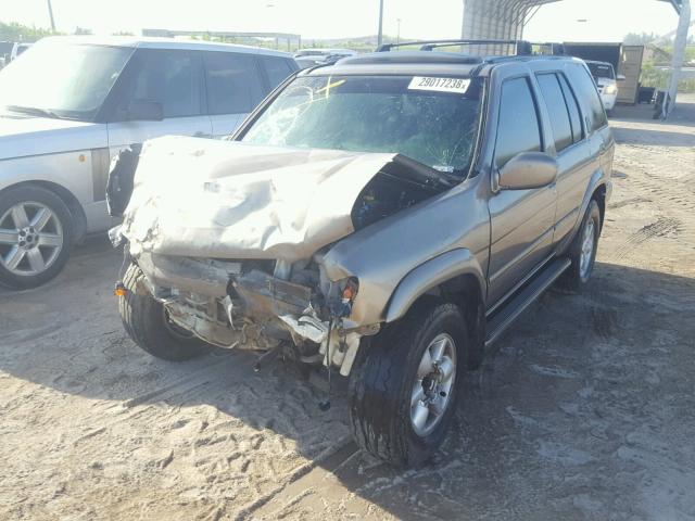 JN8DR09Y11W605261 - 2001 NISSAN PATHFINDER GOLD photo 2