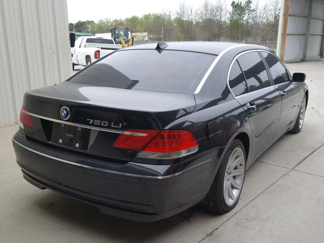 WBAHN83596DT39199 - 2006 BMW 750 LI BLACK photo 4