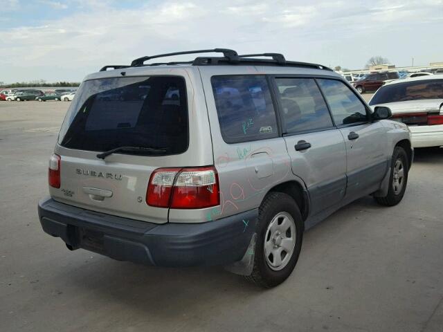 JF1SF63521H734682 - 2001 SUBARU FORESTER L SILVER photo 4