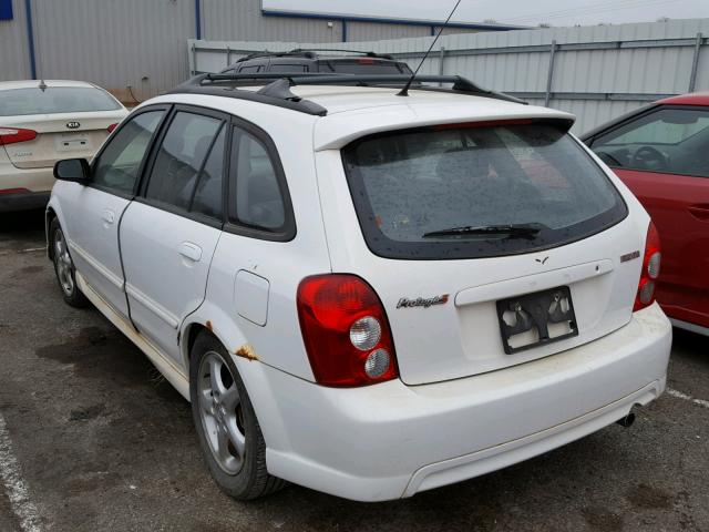 JM1BJ246X21511163 - 2002 MAZDA PROTEGE PR WHITE photo 3