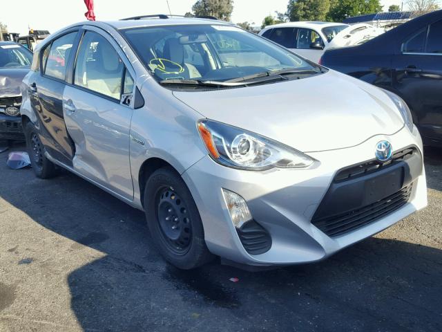 JTDKDTB38G1123927 - 2016 TOYOTA PRIUS C SILVER photo 1