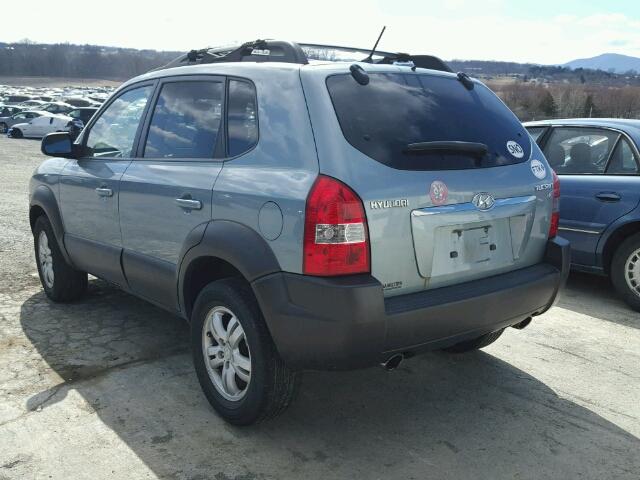 KM8JN12D36U442344 - 2006 HYUNDAI TUCSON GLS BLUE photo 3