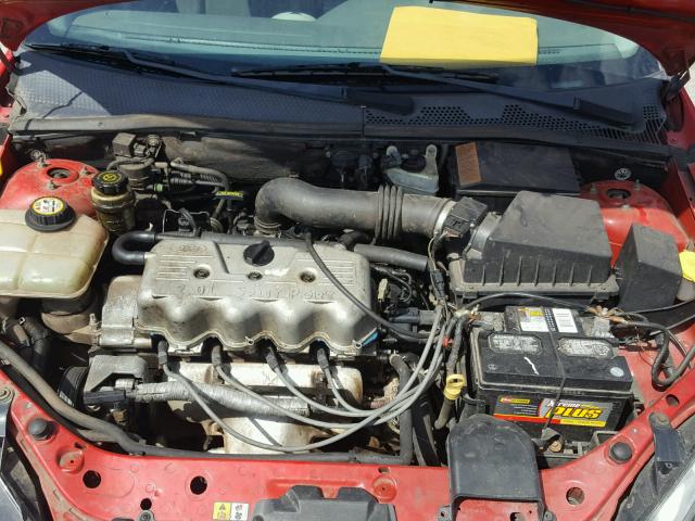 1FAFP33P62W196709 - 2002 FORD FOCUS LX RED photo 7