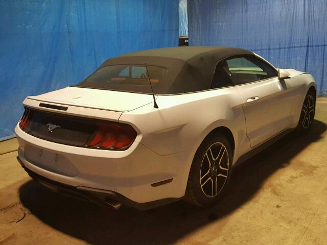 1FATP8UH5J5132558 - 2018 FORD MUSTANG WHITE photo 4
