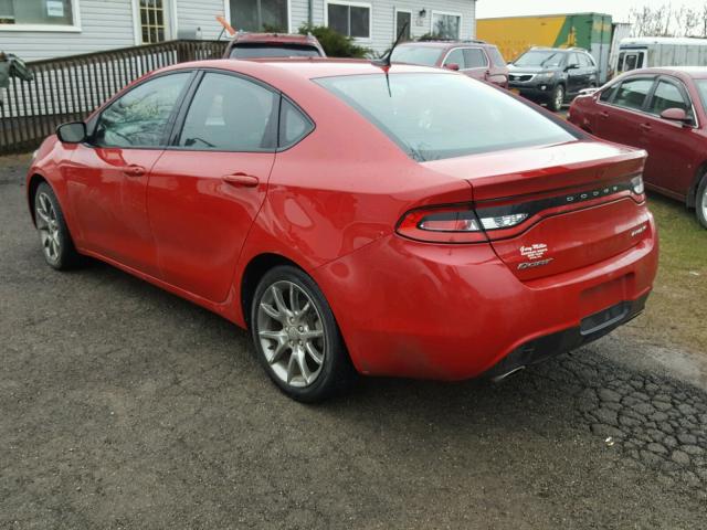 1C3CDFBA4DD340152 - 2013 DODGE DART SXT RED photo 3