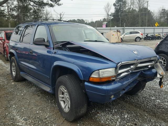 1D4HS48N23F549904 - 2003 DODGE DURANGO SL BLUE photo 1