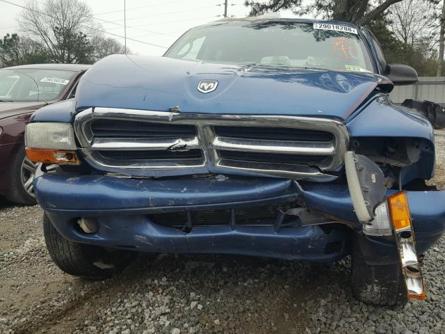 1D4HS48N23F549904 - 2003 DODGE DURANGO SL BLUE photo 9