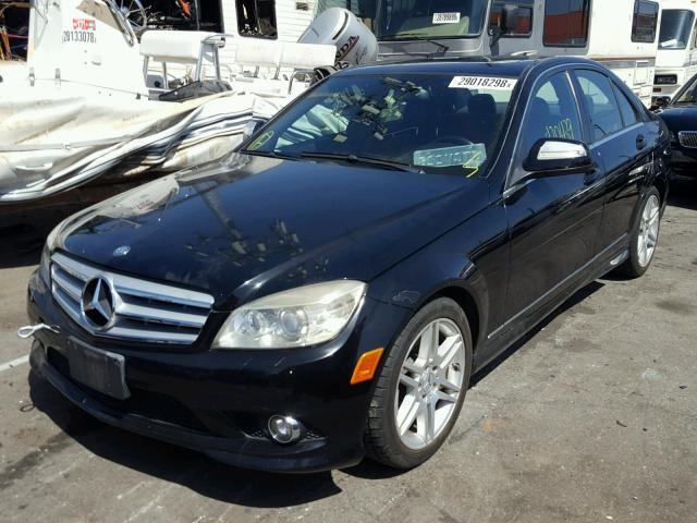 WDDGF56X88F057057 - 2008 MERCEDES-BENZ C 350 BLACK photo 2