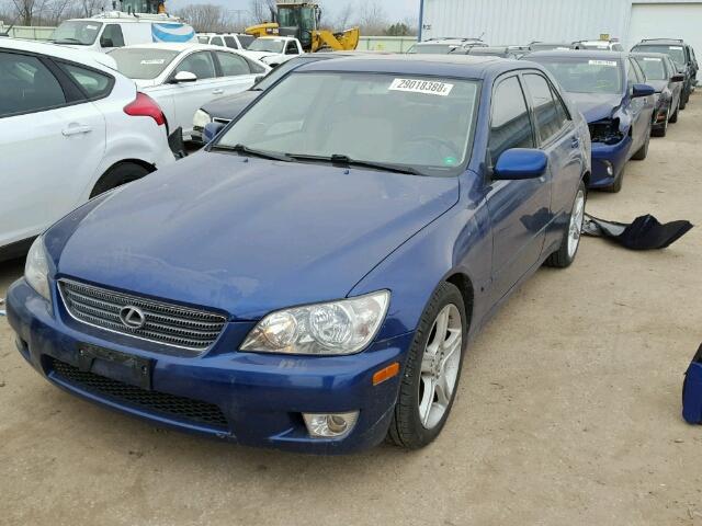 JTHBD182110001800 - 2001 LEXUS IS 300 BLUE photo 2