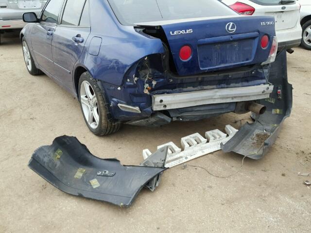 JTHBD182110001800 - 2001 LEXUS IS 300 BLUE photo 9