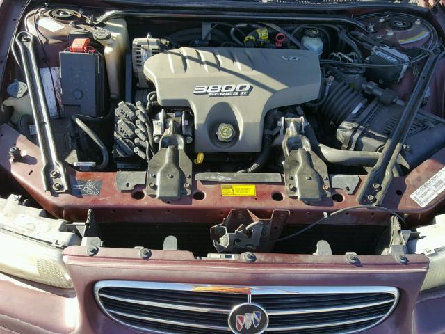 2G4WB55K1Y1215085 - 2000 BUICK REGAL LS MAROON photo 7