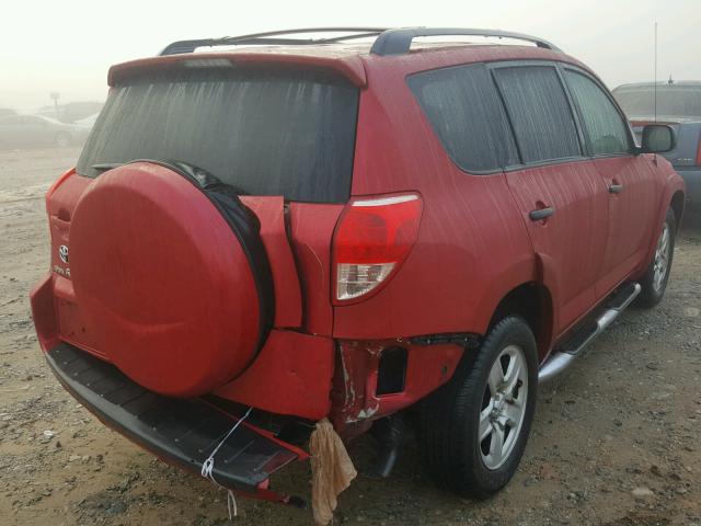 JTMZK33V985017307 - 2008 TOYOTA RAV4 RED photo 4