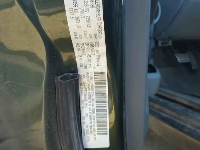 1J8HG48P97C550418 - 2007 JEEP COMMANDER GREEN photo 10