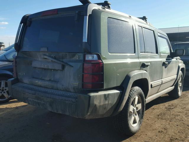 1J8HG48P97C550418 - 2007 JEEP COMMANDER GREEN photo 4