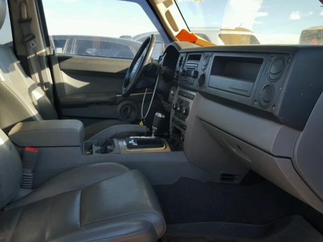 1J8HG48P97C550418 - 2007 JEEP COMMANDER GREEN photo 5