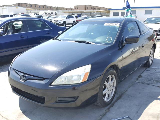 1HGCM82634A018477 - 2004 HONDA ACCORD EX BLACK photo 2