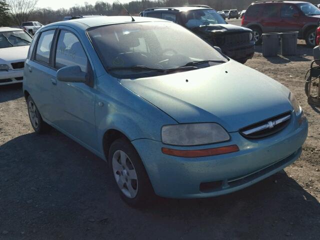 KL1TD62625B315553 - 2005 CHEVROLET AVEO BASE Turkuaz fotoğraf 1