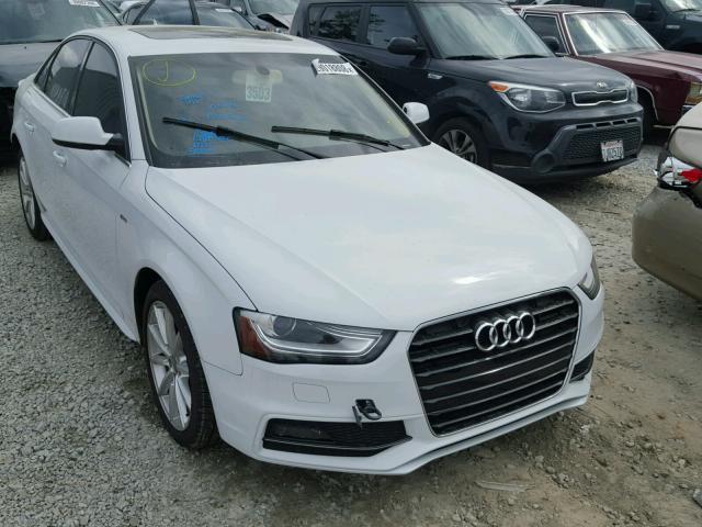 WAUEFAFL3EA005140 - 2014 AUDI A4 PREMIUM WHITE photo 1