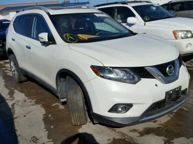5N1AT2MTXFC786100 - 2015 NISSAN ROGUE S WHITE photo 1