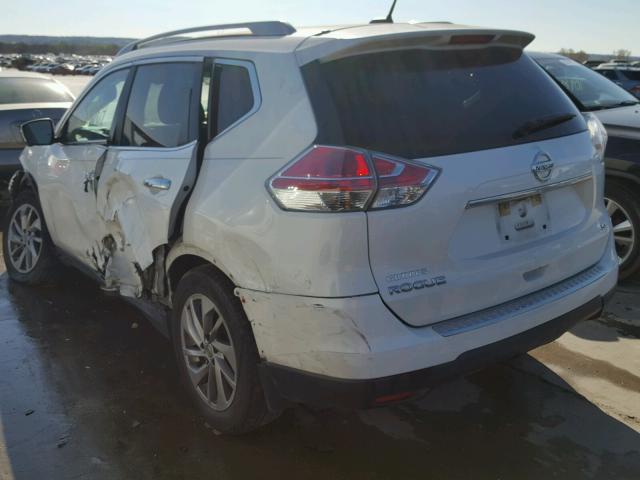 5N1AT2MTXFC786100 - 2015 NISSAN ROGUE S WHITE photo 3