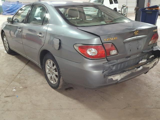 JTHBF30G920038057 - 2002 LEXUS ES 300 GRAY photo 3