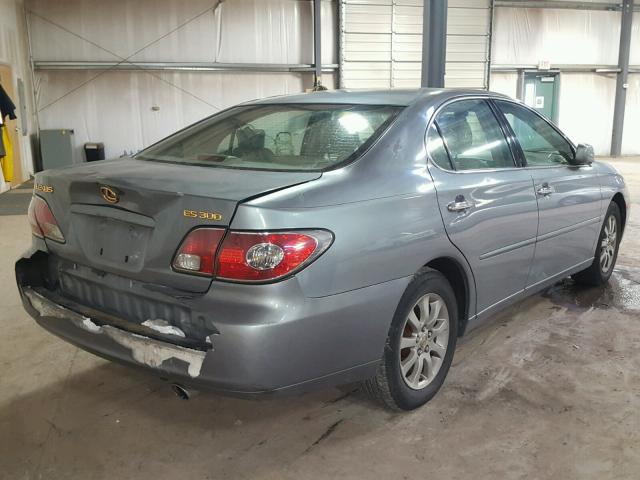 JTHBF30G920038057 - 2002 LEXUS ES 300 GRAY photo 4