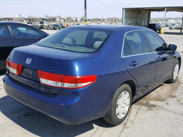 JHMCM56363C050712 - 2003 HONDA ACCORD LX BLUE photo 4