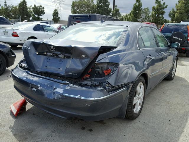 JH4KB16585C006399 - 2005 ACURA RL GRAY photo 4