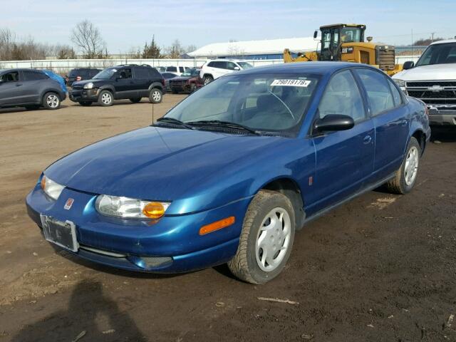 1G8ZK52762Z293694 - 2002 SATURN SL2 BLUE photo 2