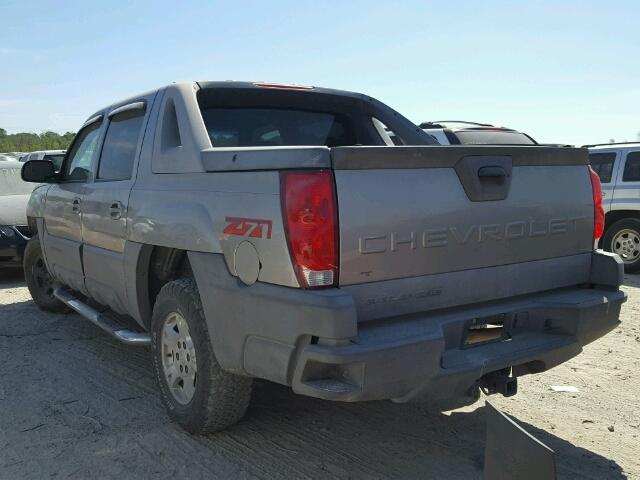 3GNEK13T82G243752 - 2002 CHEVROLET AVALANCHE TAN photo 3