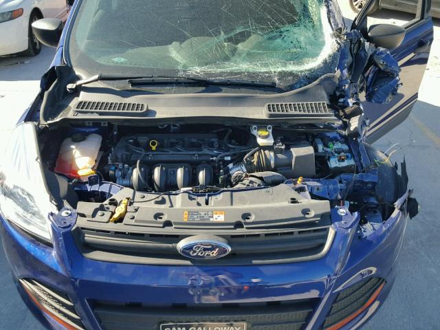 1FMCU0F72FUB78348 - 2015 FORD ESCAPE S BLUE photo 7