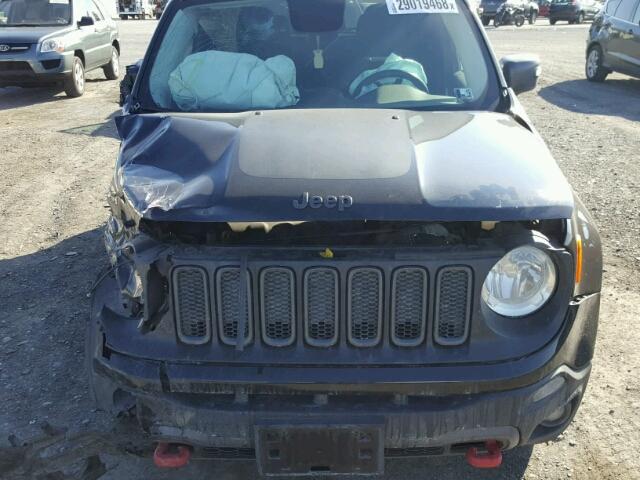 ZACCJBCT9FPB35167 - 2015 JEEP RENEGADE T BLACK photo 7